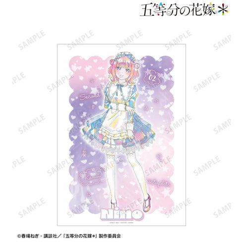 『五等分の花嫁*』描き下ろし 中野二乃 星空メイドver. Ani-Art KAWAII label A3マット加工ポスター