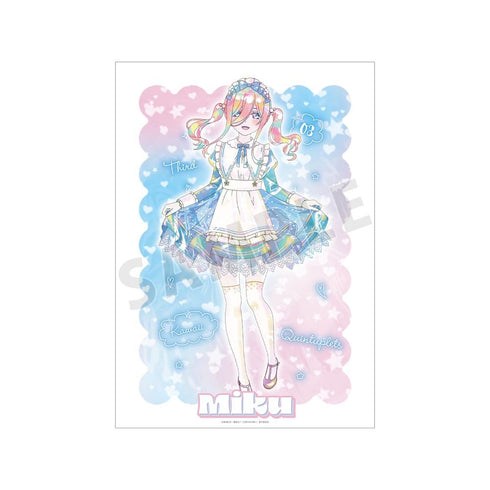 《五等分的新娘*》全新繪製 中野三玖 星空女僕版 Ani-Art KAWAII label A3 霧面加工海報