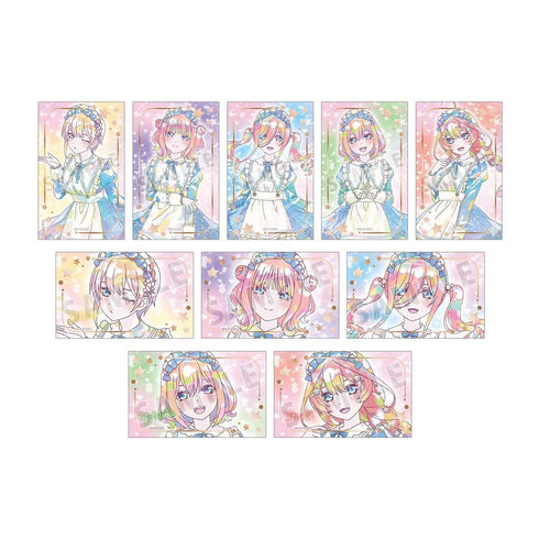 "The Quintessential Quintuplets*" Original Illustration: Starry Sky Maid Ver. Trading Card Set - Ani-Art KAWAII Label Foil-Stamped Card (Sold by the box)
