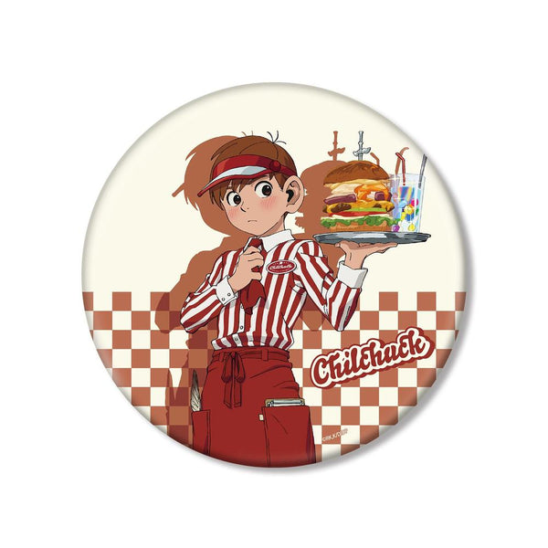 『ダンジョン飯』描き下ろし チルチャック アメリカンダイナーver. BIG缶バッジ