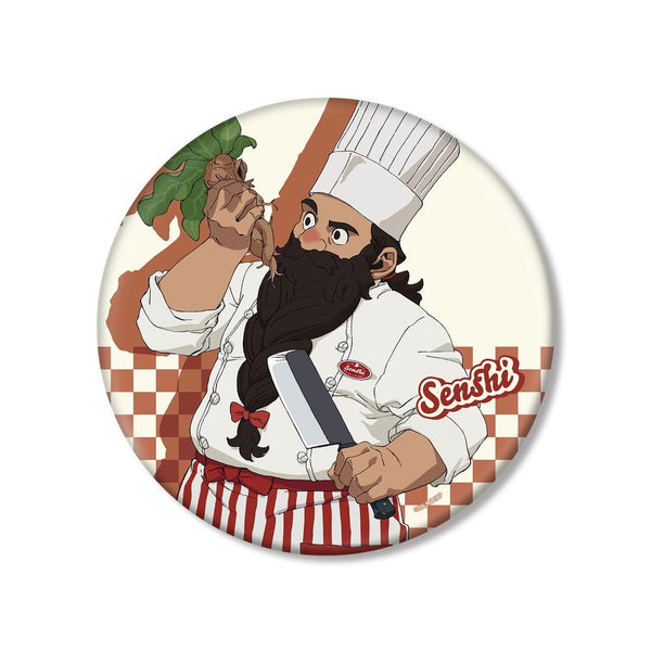 『ダンジョン飯』描き下ろし センシ アメリカンダイナーver. BIG缶バッジ