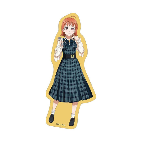 『ラブライブ!サンシャイン!!』描き下ろし 高海千歌 チェックワンピース衣装ver. ダイカットステッカー