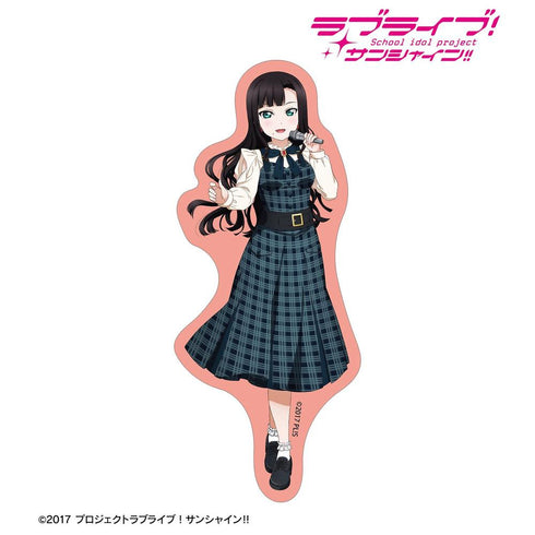 『ラブライブ!サンシャイン!!』描き下ろし 黒澤ダイヤ チェックワンピース衣装ver. ダイカットステッカー