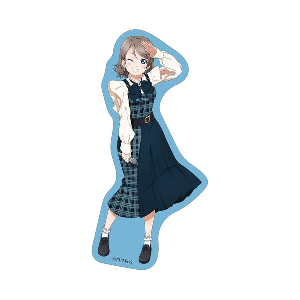 『ラブライブ!サンシャイン!!』描き下ろし 渡辺 曜 チェックワンピース衣装ver. ダイカットステッカー