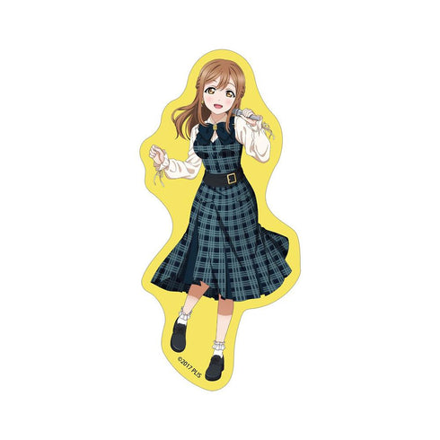 『ラブライブ!サンシャイン!!』描き下ろし 国木田花丸 チェックワンピース衣装ver. ダイカットステッカー