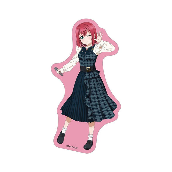 『ラブライブ!サンシャイン!!』描き下ろし 黒澤ルビィ チェックワンピース衣装ver. ダイカットステッカー