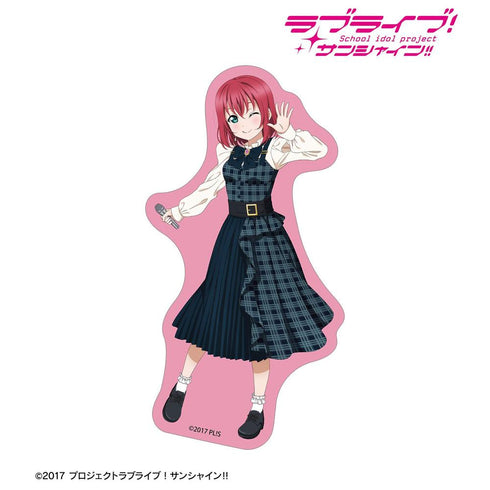 『ラブライブ!サンシャイン!!』描き下ろし 黒澤ルビィ チェックワンピース衣装ver. ダイカットステッカー