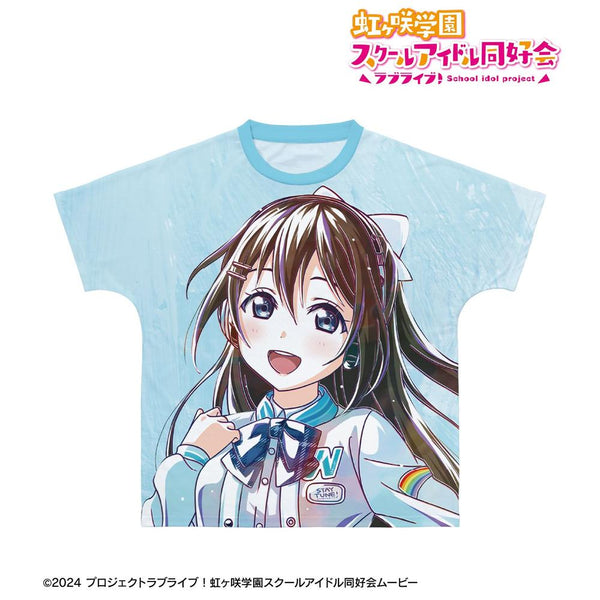 《Love Live! 虹咲学园校园偶像同好会》全新绘制 樱坂静 奇迹 STAY TUNE! Ani-Art 全印花T恤 男女通用款