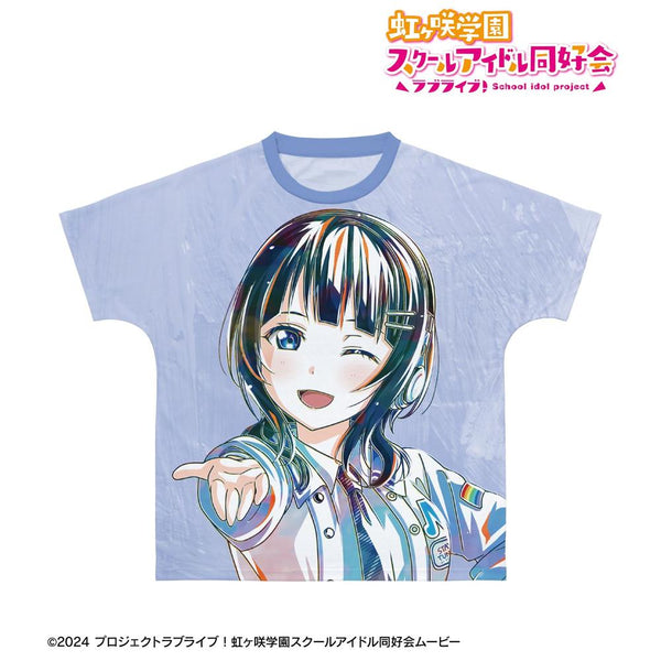 《Love Live! 虹咲学园校园偶像同好会》全新绘制 朝香果林 Miracle STAY TUNE! Ani-Art 全印花T恤(男女通用)