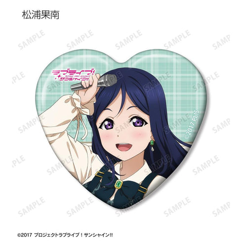 『ラブライブ!サンシャイン!!』描き下ろし チェックワンピース衣装ver. トレーディングハート型缶バッジ(単位/BOX)