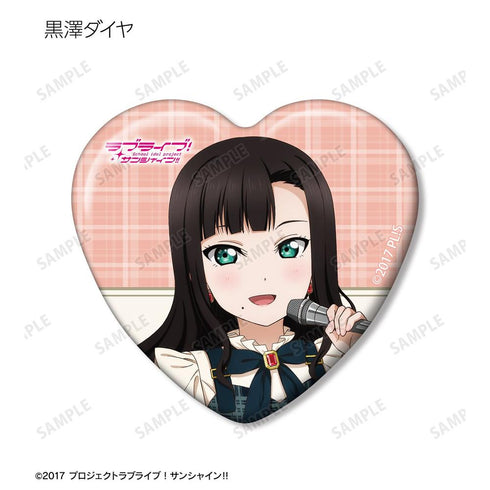 『ラブライブ!サンシャイン!!』描き下ろし チェックワンピース衣装ver. トレーディングハート型缶バッジ(単位/BOX)