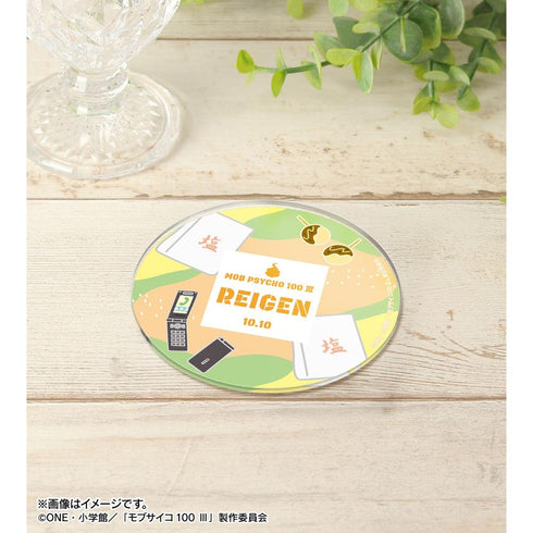 "Mob Psycho 100 III" Reigen Shintaro Motif A:code Acrylic Coaster