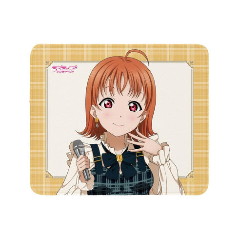 『ラブライブ!サンシャイン!!』描き下ろし 高海千歌 チェックワンピース衣装ver. マウスパッド