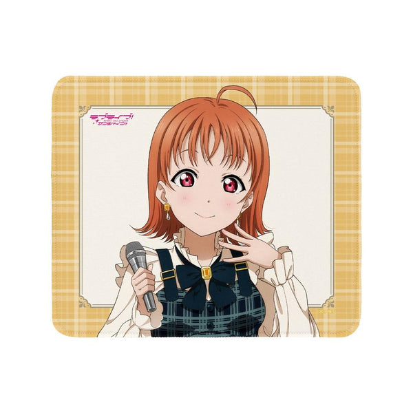『ラブライブ!サンシャイン!!』描き下ろし 高海千歌 チェックワンピース衣装ver. マウスパッド