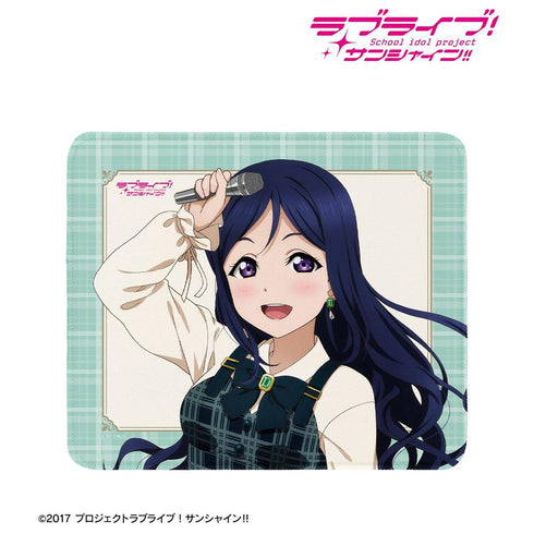 『ラブライブ!サンシャイン!!』描き下ろし 松浦果南 チェックワンピース衣装ver. マウスパッド