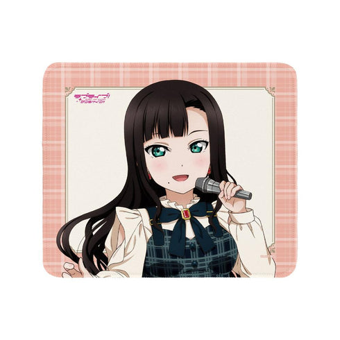 『ラブライブ!サンシャイン!!』描き下ろし 黒澤ダイヤ チェックワンピース衣装ver. マウスパッド