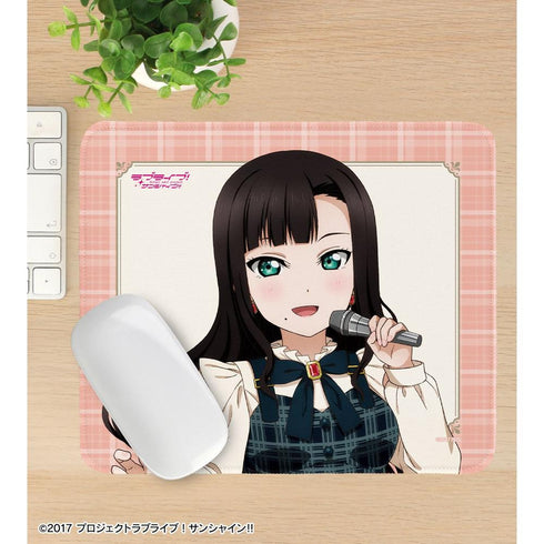 『ラブライブ!サンシャイン!!』描き下ろし 黒澤ダイヤ チェックワンピース衣装ver. マウスパッド