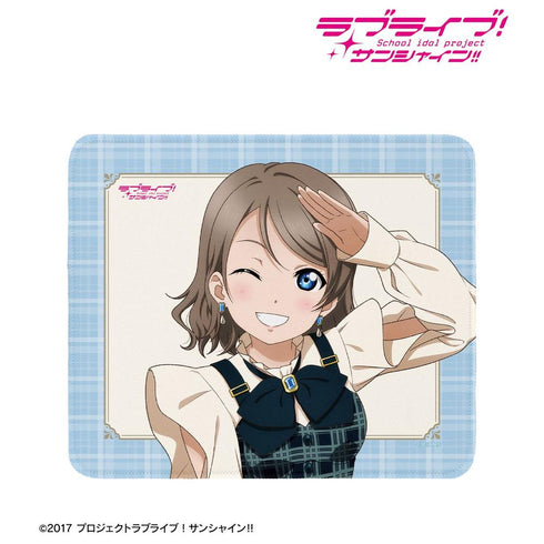 『ラブライブ!サンシャイン!!』描き下ろし 渡辺 曜 チェックワンピース衣装ver. マウスパッド