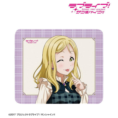 『ラブライブ!サンシャイン!!』描き下ろし 小原鞠莉 チェックワンピース衣装ver. マウスパッド