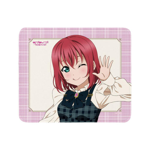 『ラブライブ!サンシャイン!!』描き下ろし 黒澤ルビィ チェックワンピース衣装ver. マウスパッド