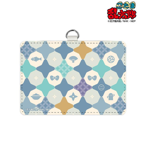 "Nintama Rantarō" Second-Year Student Motif 2-Pocket Pass Case with Lanyard