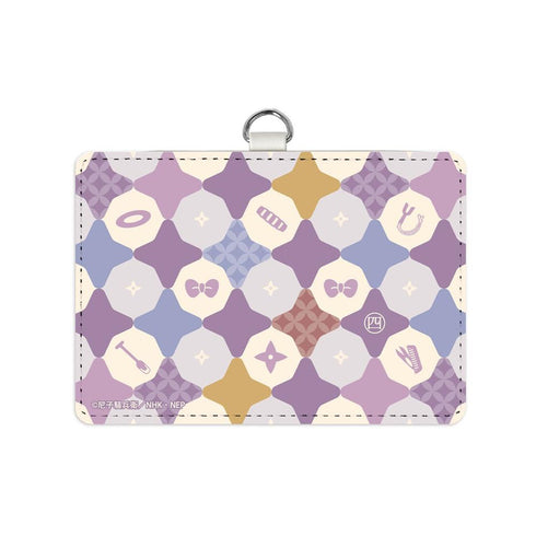 "Nintama Rantarō" 4th Grade Motif Pattern 2-Pocket Pass Case with Lanyard