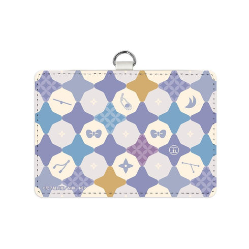 "Nintama Rantarō" 5th Grade Motif Pattern 2-Pocket Pass Case with Lanyard