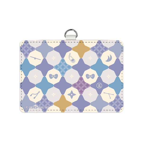"Nintama Rantarō" 5th Grade Motif Pattern 2-Pocket Pass Case with Lanyard