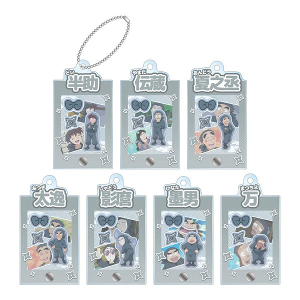 "Nintama Rantarō" Trading Card: Ninjutsu Academy Scene-Depicting Frame Acrylic Charm with Parts, Ver. A (Unit/Box)