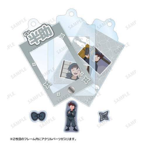 "Nintama Rantarō" Trading Card: Ninjutsu Academy Scene-Depicting Frame Acrylic Charm with Parts, Ver. A (Unit/Box)