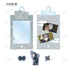 "Nintama Rantarō" Trading Card: Ninjutsu Academy Scene-Depicting Frame Acrylic Charm with Parts, Ver. A (Unit/Box)