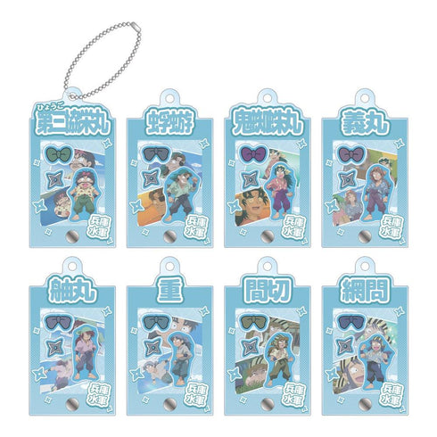 "Nintama Rantarō" Trading Card: Hyogo Naval Forces Scene-Depiction Frame Acrylic Charm (Sold by the box)