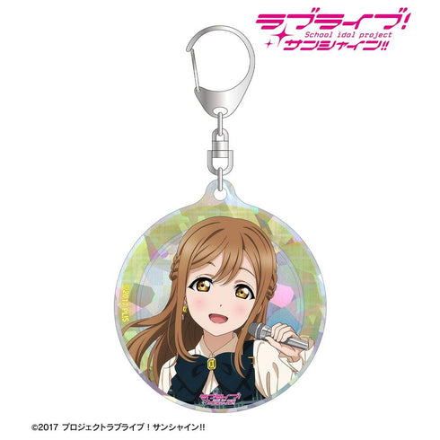 『ラブライブ!サンシャイン!!』描き下ろし 国木田花丸 チェックワンピース衣装ver. ホログラムアクリルキーホルダー