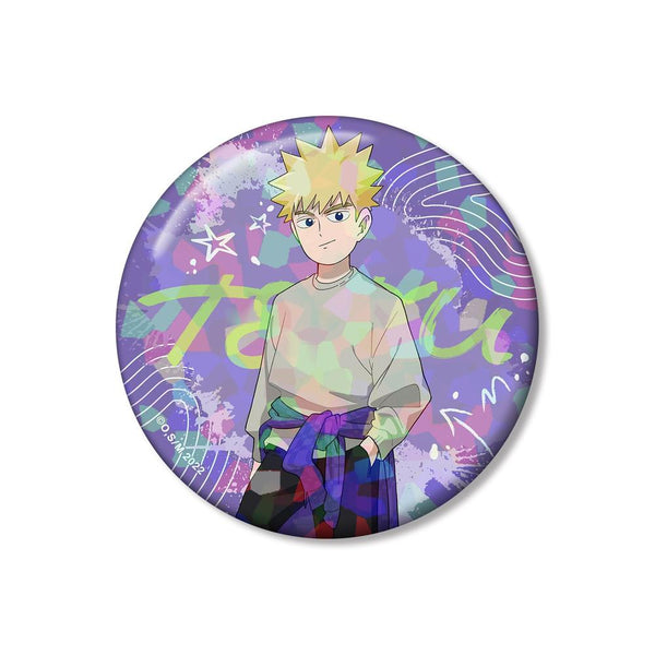 "Mob Psycho 100 III" Original Illustration: Teruki Hanazawa (Street Sports Ver.) 76mm Hologram Pin Badge