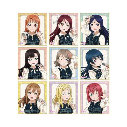 『ラブライブ!サンシャイン!!』描き下ろし チェックワンピース衣装ver. トレーディングミニ色紙(単位/BOX)