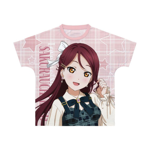 『ラブライブ!サンシャイン!!』描き下ろし 桜内梨子 チェックワンピース衣装ver. フルグラフィックTシャツユニセックス