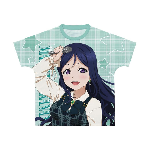 『ラブライブ!サンシャイン!!』描き下ろし 松浦果南 チェックワンピース衣装ver. フルグラフィックTシャツユニセックス