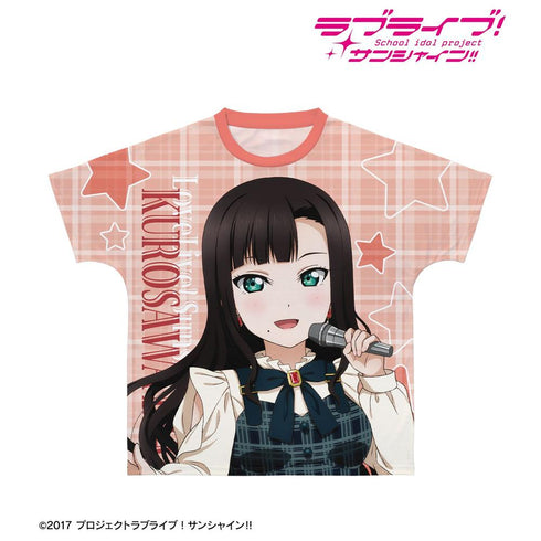 『ラブライブ!サンシャイン!!』描き下ろし 黒澤ダイヤ チェックワンピース衣装ver. フルグラフィックTシャツユニセックス