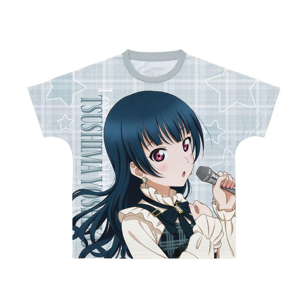 『ラブライブ!サンシャイン!!』描き下ろし 津島善子 チェックワンピース衣装ver. フルグラフィックTシャツユニセックス