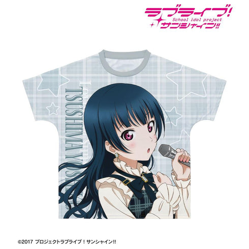 『ラブライブ!サンシャイン!!』描き下ろし 津島善子 チェックワンピース衣装ver. フルグラフィックTシャツユニセックス