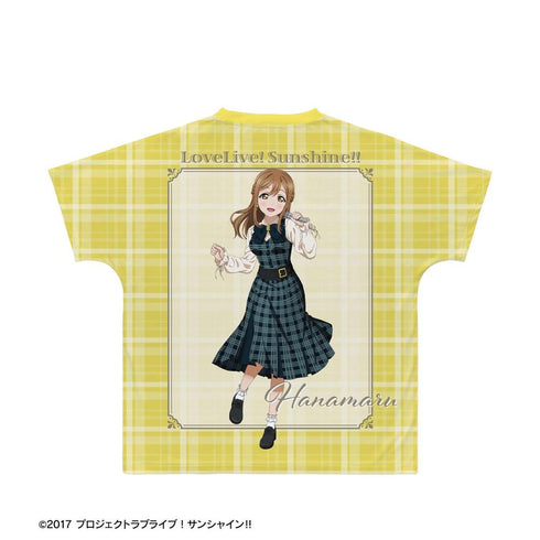 『ラブライブ!サンシャイン!!』描き下ろし 国木田花丸 チェックワンピース衣装ver. フルグラフィックTシャツユニセックス