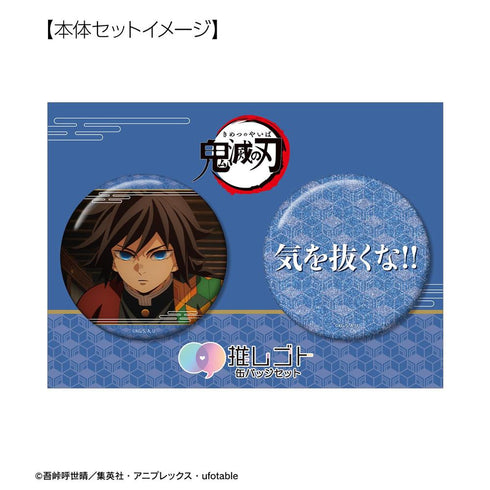 "Demon Slayer: Kimetsu no Yaiba" Giyu Tomioka 75mm Fan-Favorite Pin Set