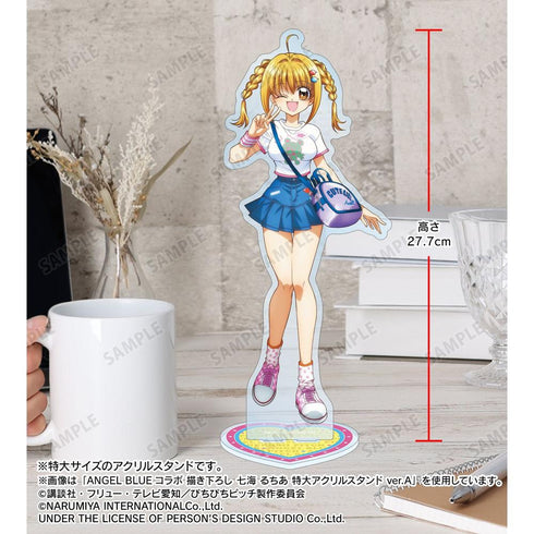 "Pichi Pichi Pitch" x ANGEL BLUE Collaboration: Original Illustration - Rina Tōin Oversized Acrylic Stand Ver. B