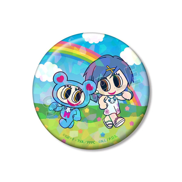 『ぴちぴちピッチ』ANGEL BLUEコラボ 宝生 波音&ナカムラくん 75mmホログラム缶バッジ
