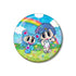 "Pichi Pichi Pitch" x ANGEL BLUE Collaboration: Nami Hosho & Nakamura-kun 75mm Hologram Pin Badge