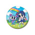 "Pichi Pichi Pitch" x ANGEL BLUE Collaboration: Noelle & Nakamura 75mm Hologram Pin