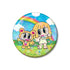 『ぴちぴちピッチ』ANGEL BLUEコラボ ココ&ナカムラくん 75mmホログラム缶バッジ