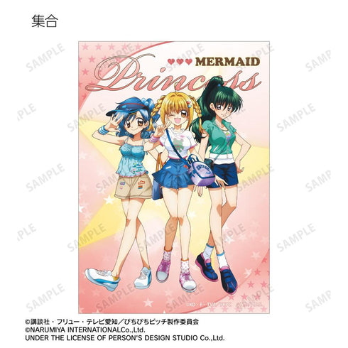 "Pichi Pichi Pitch" x ANGEL BLUE Collaboration: Set of 4 Original Artwork Bromides, Ver. A