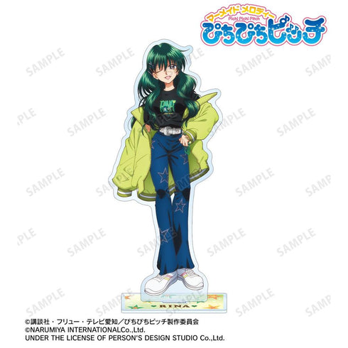 『ぴちぴちピッチ』ANGEL BLUEコラボ 描き下ろし 洞院 リナ BIGアクリルスタンド ver.B