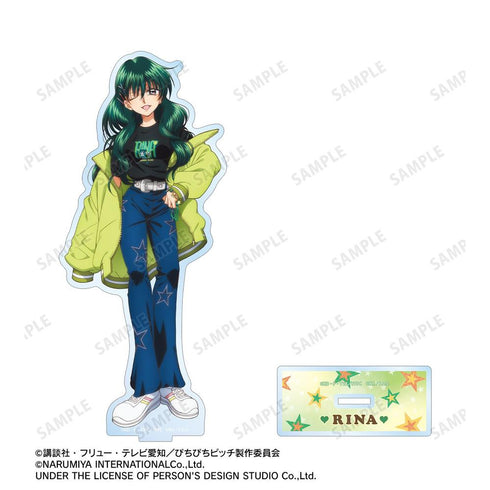 『ぴちぴちピッチ』ANGEL BLUEコラボ 描き下ろし 洞院 リナ BIGアクリルスタンド ver.B